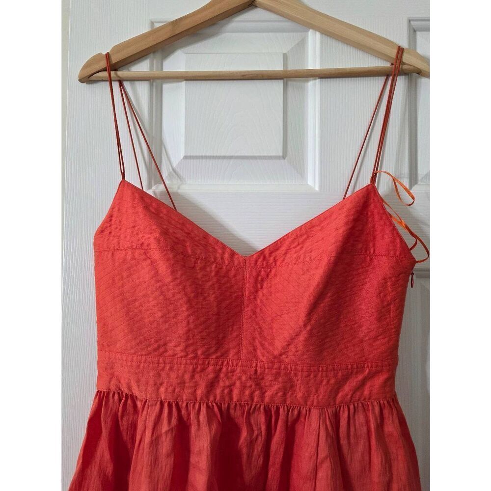 La Ligne Vibrant Orange Spaghetti-Strap Maxi Dress - Picture 4 of 12